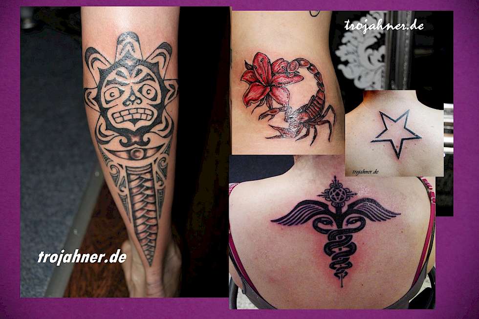 Bild Tattoo dresden Maori Stern Skorpion Schlange