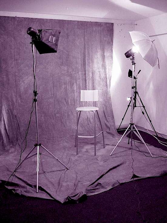 In meinem Studio – meine Fotoecke! Bild Fotoshooting mit Foto Make-up