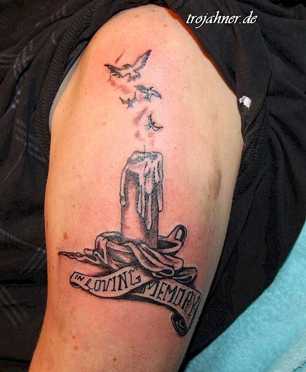 Bild Kerze Tattoo dresden