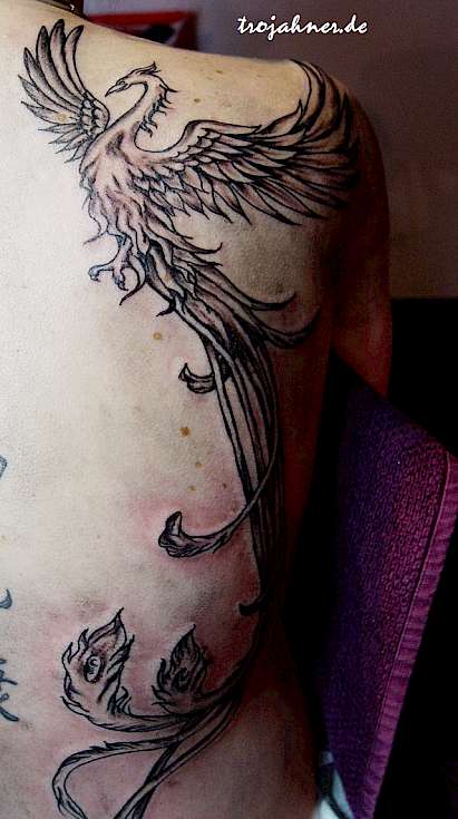 Bild Phönix Feuervogel Tattoo dresden