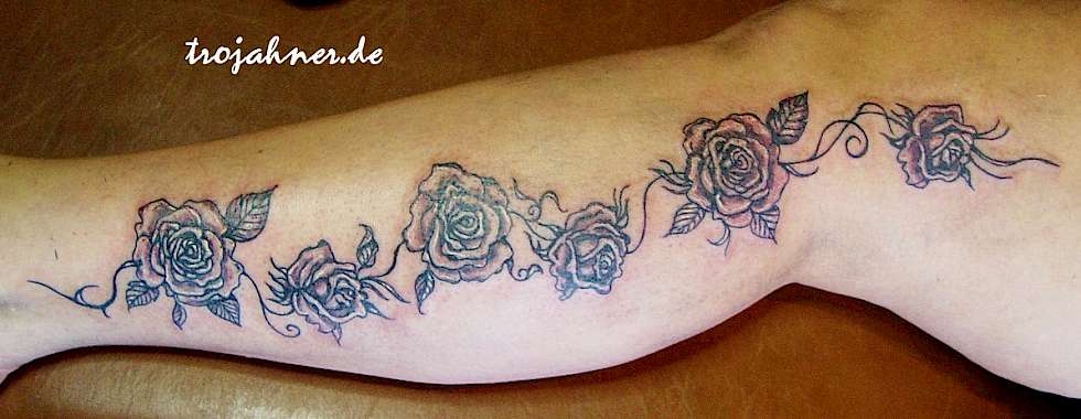 Bild Rosen Ranke Tattoo Dresden Tattoostudio