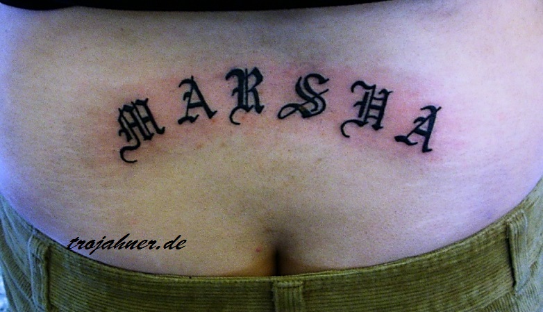 Bild Schrift altdeutsch tattoo Dresden Tattoostudio