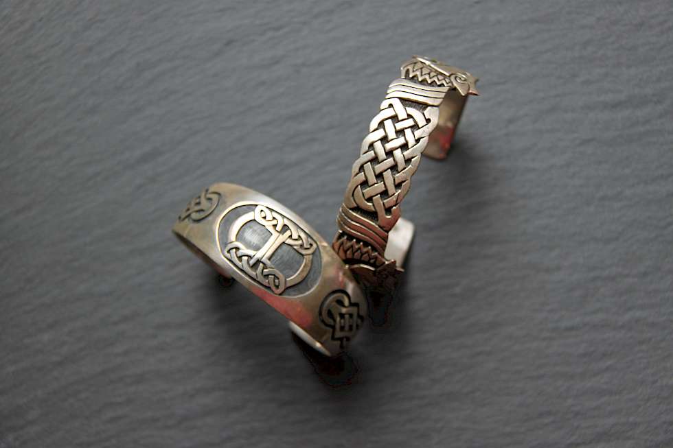 Bild Keltische Armreifen 925er Silber Spange Silberspange