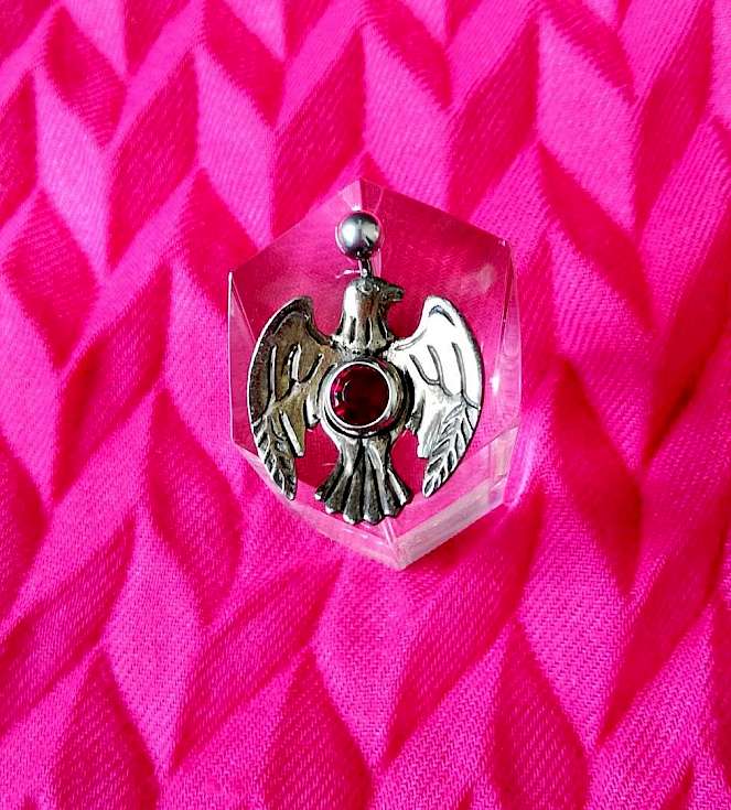 Bild Adler Einsatz Bauchnabelpiercing 925er Silber und chir. Edelstahl