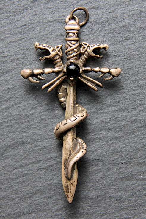 Bild Kreuz Schwert Silber