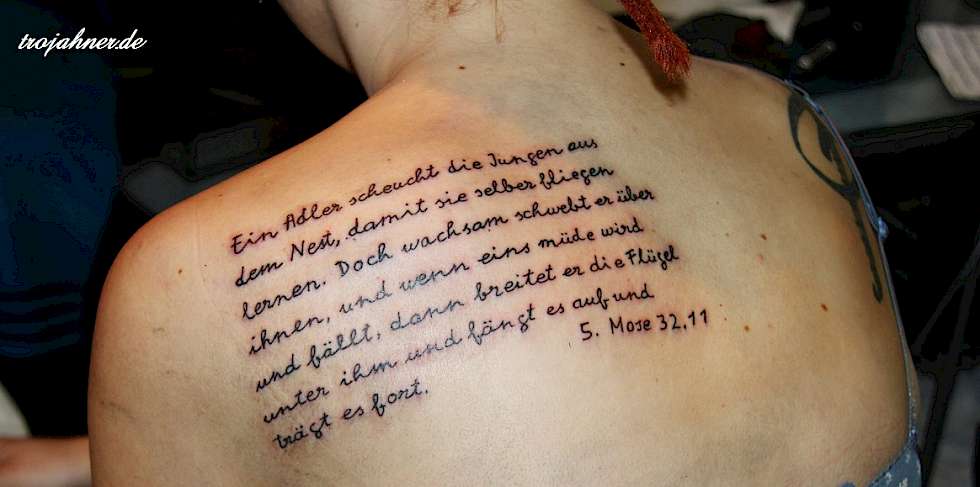 Bild Tattoo Schrift Text