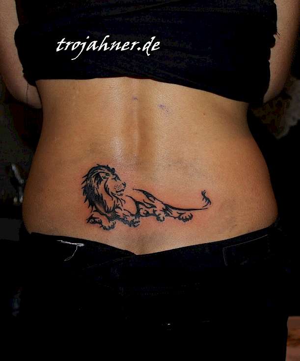 Bild Löwe Tribal Tattoo