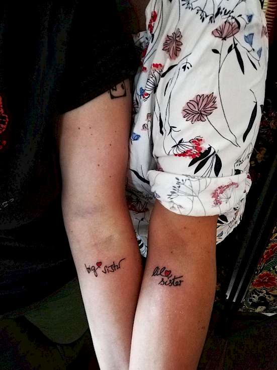 Bild Schriftzug Schrift Tattoo Tattoostudio in dresden